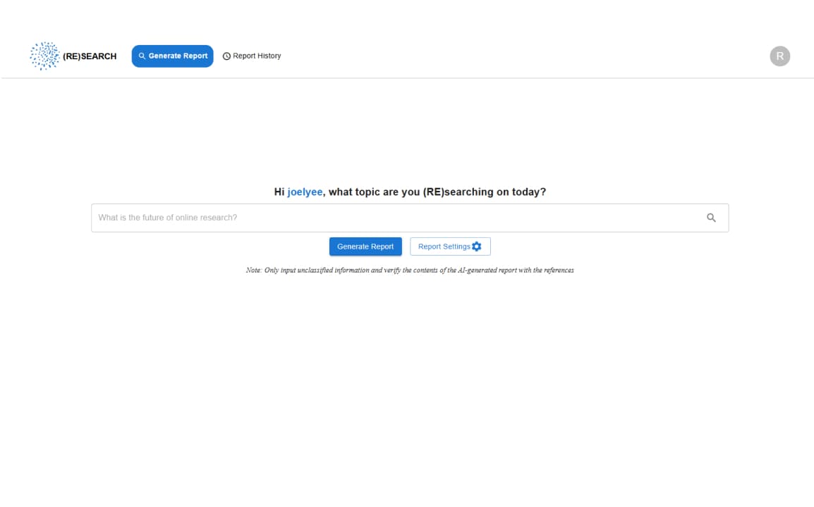 Existing UI