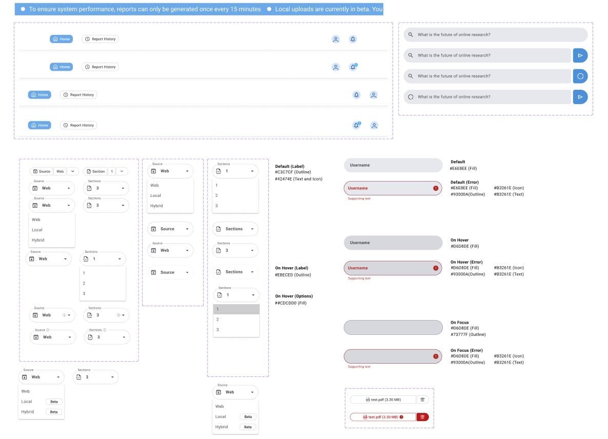 Existing UI